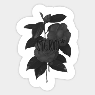 Steryo* dark rose Sticker